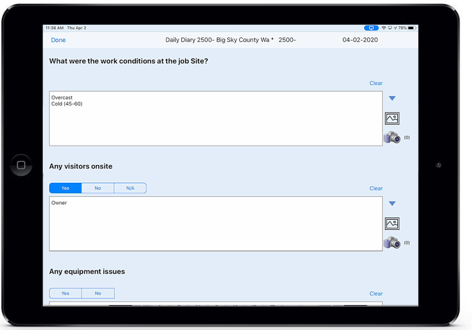 Daily Diary And PowerTrack Forms for Your Construction Site