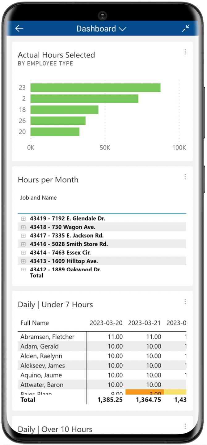 Construction Reporting App on Mobile