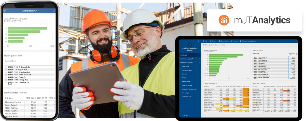 Streamlined mobile workforce management for the construction industry.