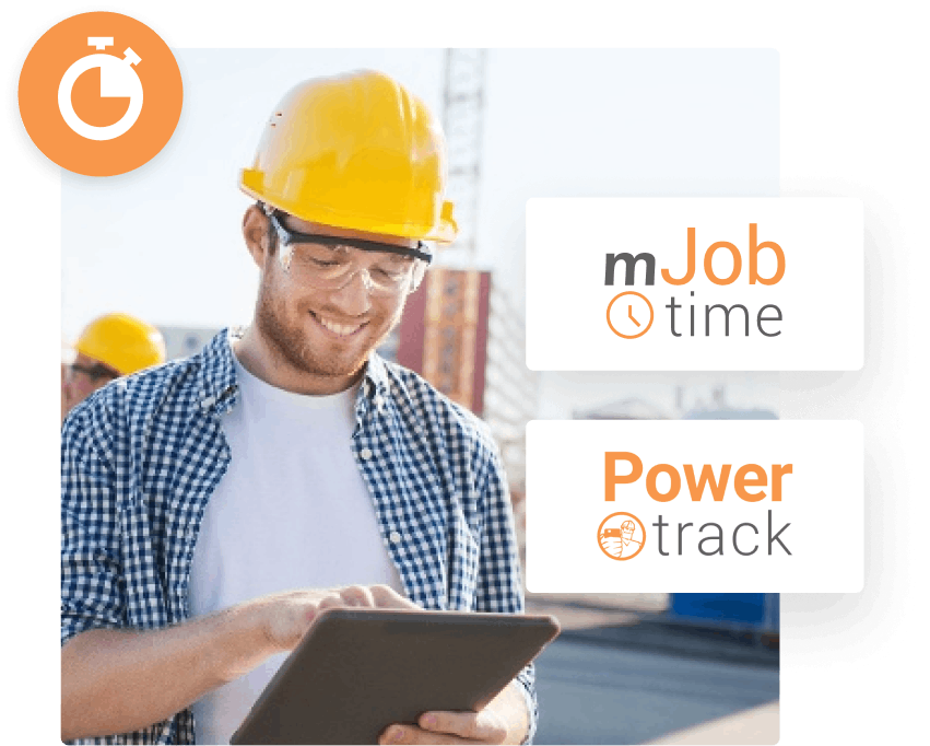 Say goodbye to paper timesheets and hello to mJobTime and PowerTrack.