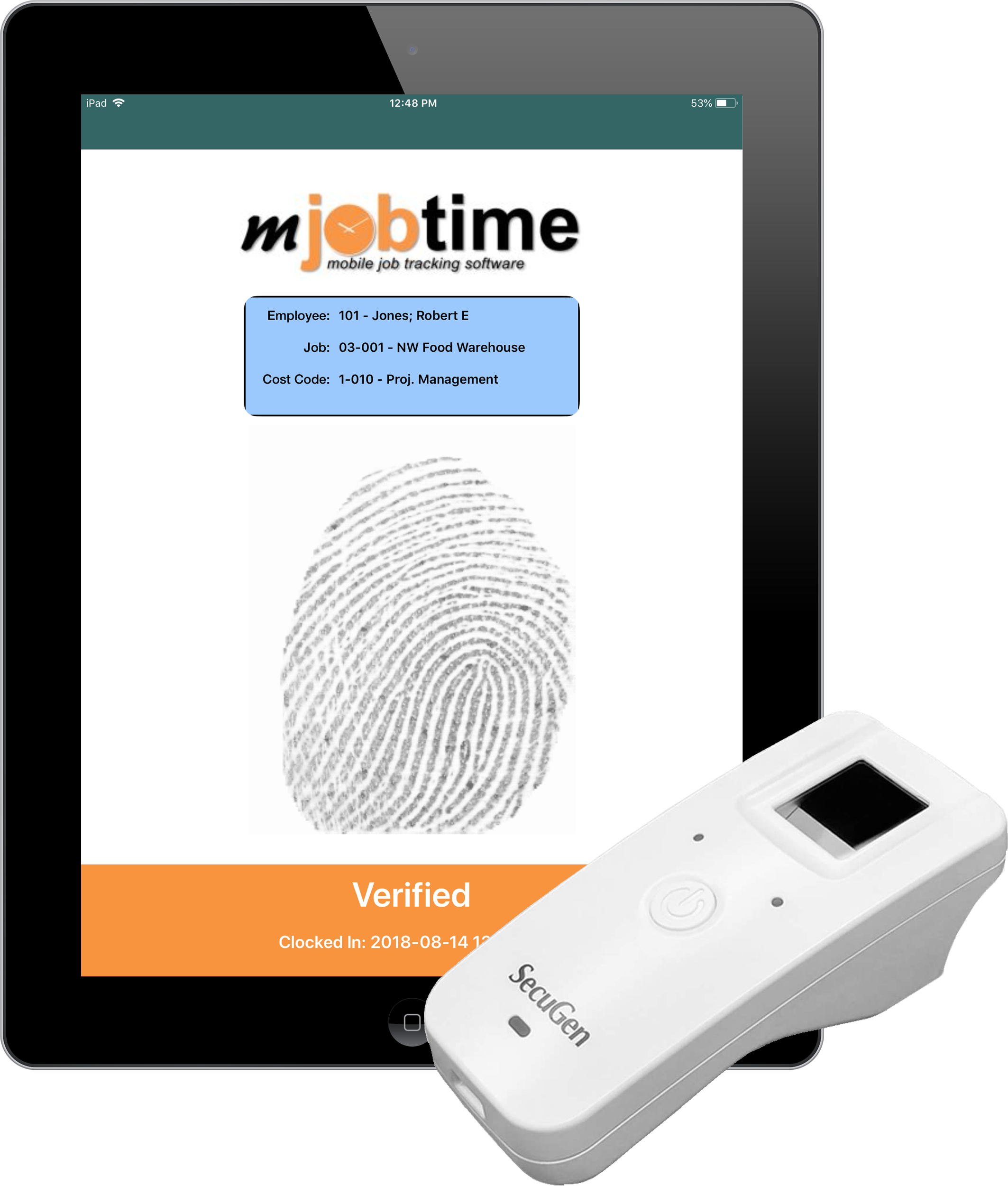 Secugen Unity 20 Bluetooth fingerprint reader